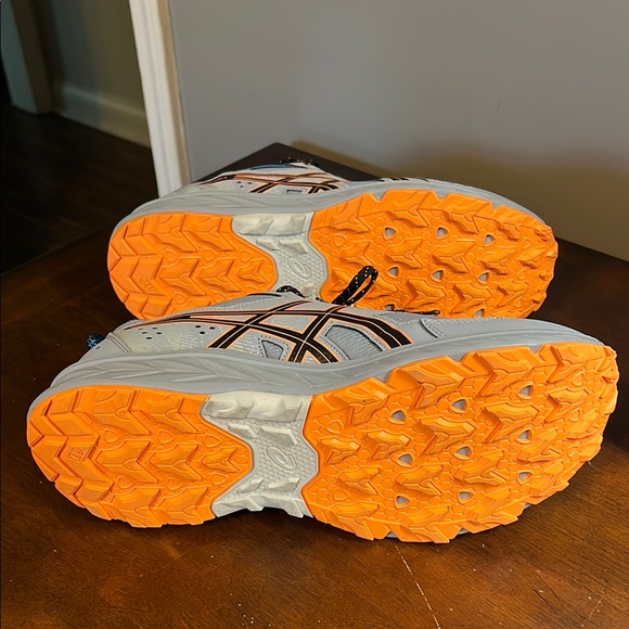 ASICS Ortholite Gray and Orange Running Shoes - Picture 4 of 5